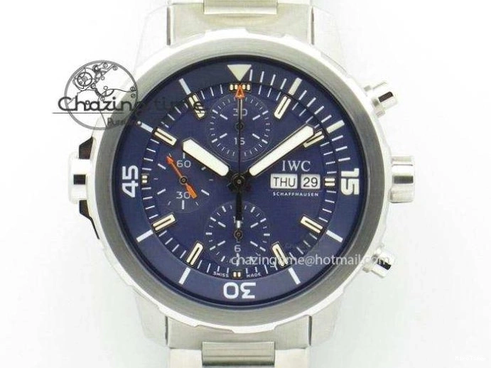 MIROTIME 0416 Mark XVIII IW327010 SS M+F 1:1 Best Edition Blue Dial on Brown Leather Strap A Resilient 7051